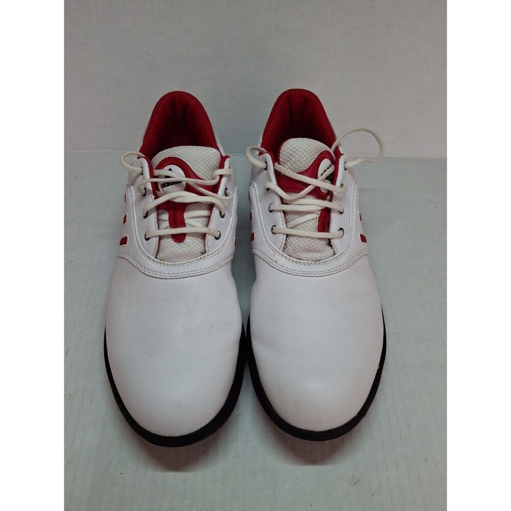 Adidas Womens Golf Shoes Z Traxion EVN-791003 Soft Spikes White Red Stripe size9